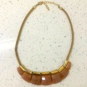 Mauve and gold Necklace